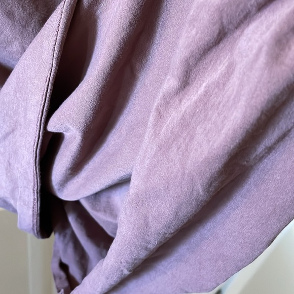 Synergy organic cotton dress ruched mauve sustainable - Picture 3 of 6